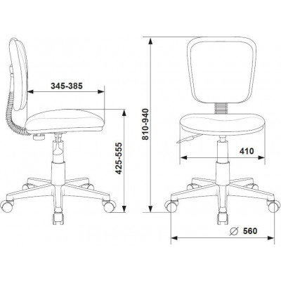 Кресло детское Бюрократ CH-W204NX белый монстры