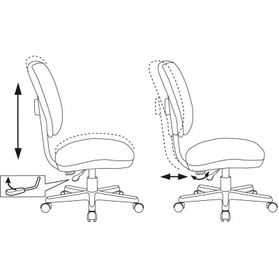Кресло детское Бюрократ CH-W204NX белый монстры