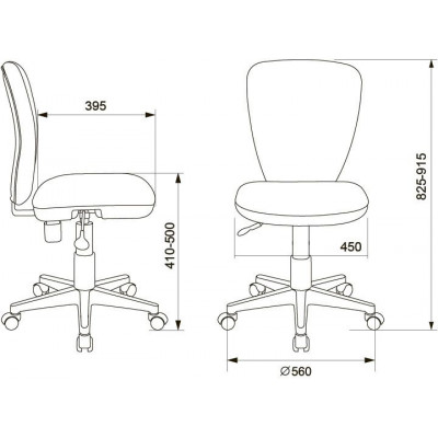 Кресло детское Бюрократ KD-W10, обивка: ткань, цвет: розовый (KD-W10/26-31)