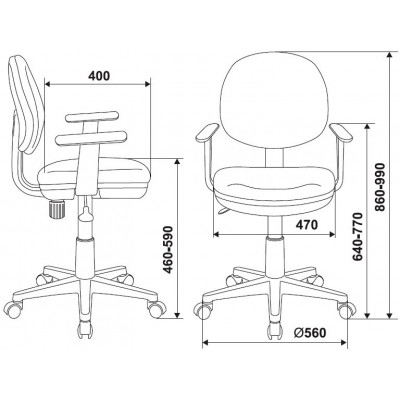 Кресло детское Бюрократ CH-W356AXSN оранжевый бэнг