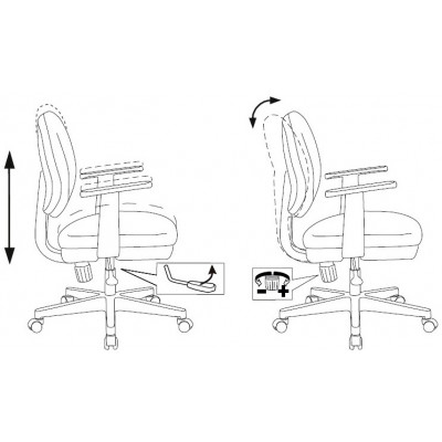 Кресло детское Бюрократ CH-W356AXSN оранжевый бэнг