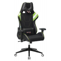 Кресло игровое Zombie VIKING 4 AERO черный/салатовый текстиль/эко.кожа с подголов. крестовина пластик