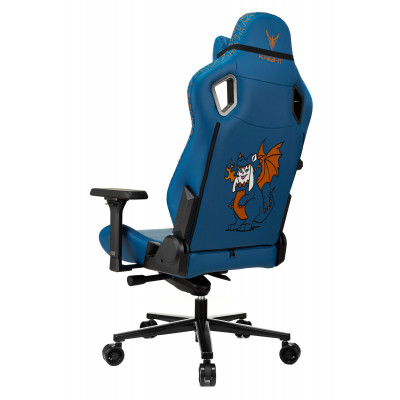Кресло игровое Knight Craft Dragon синий
