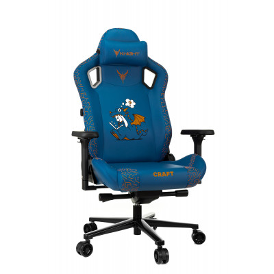 Кресло игровое Knight Craft Dragon синий