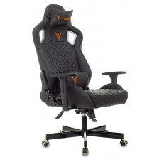 Кресло игровое Knight Outrider черный ромбик эко.кожа с подголов. крестовина металл