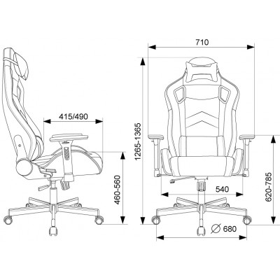 Кресло игровое Knight Gladiator