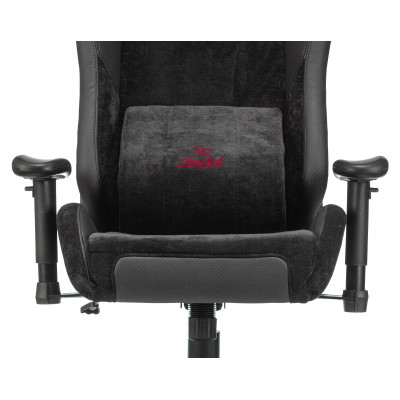 Кресло игровое Zombie EPIC PRO Edition черный текстиль/эко.кожа с подголов. крестовина металл