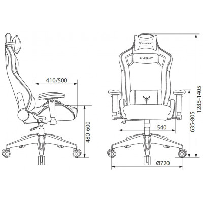 Кресло игровое Knight Outrid Smile