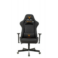 Кресло игровое Knight ARMOR черный ромбик эко.кожа с подголов. крестовина металл