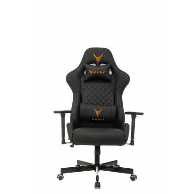 Кресло игровое Knight ARMOR черный ромбик эко.кожа с подголов. крестовина металл