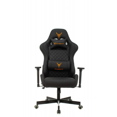 Кресло игровое Knight ARMOR черный ромбик эко.кожа с подголов. крестовина металл