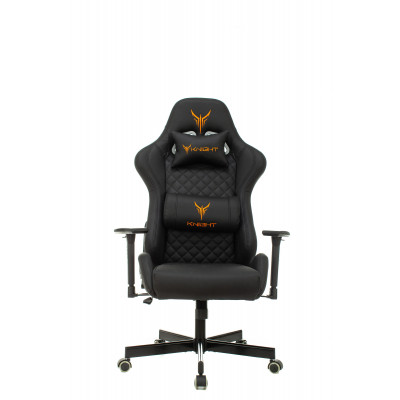 Кресло игровое Knight ARMOR черный ромбик эко.кожа с подголов. крестовина металл