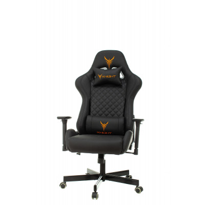 Кресло игровое Knight ARMOR черный ромбик эко.кожа с подголов. крестовина металл