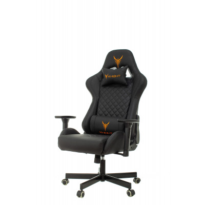 Кресло игровое Knight ARMOR черный ромбик эко.кожа с подголов. крестовина металл