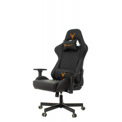 Кресло игровое Knight ARMOR черный ромбик эко.кожа с подголов. крестовина металл