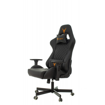 Кресло игровое Knight ARMOR черный ромбик эко.кожа с подголов. крестовина металл