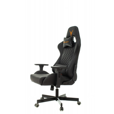 Кресло игровое Knight ARMOR черный ромбик эко.кожа с подголов. крестовина металл