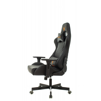 Кресло игровое Knight ARMOR черный ромбик эко.кожа с подголов. крестовина металл