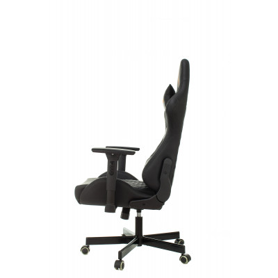 Кресло игровое Knight ARMOR черный ромбик эко.кожа с подголов. крестовина металл