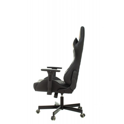 Кресло игровое Knight ARMOR черный ромбик эко.кожа с подголов. крестовина металл