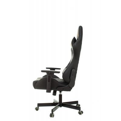 Кресло игровое Knight ARMOR черный ромбик эко.кожа с подголов. крестовина металл