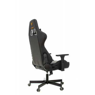 Кресло игровое Knight ARMOR черный ромбик эко.кожа с подголов. крестовина металл