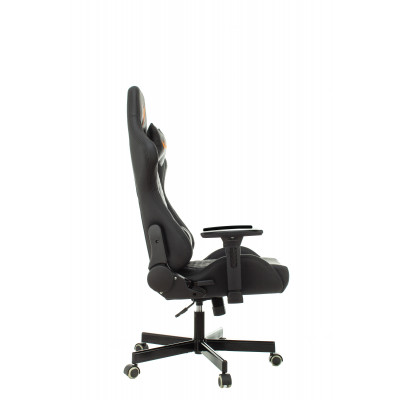 Кресло игровое Knight ARMOR черный ромбик эко.кожа с подголов. крестовина металл