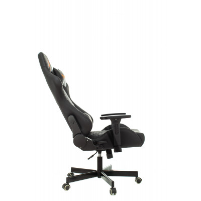 Кресло игровое Knight ARMOR черный ромбик эко.кожа с подголов. крестовина металл