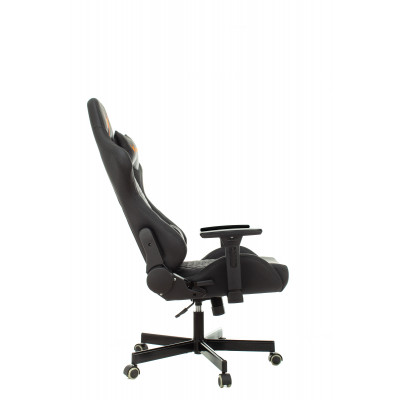 Кресло игровое Knight ARMOR черный ромбик эко.кожа с подголов. крестовина металл