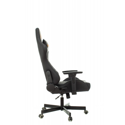 Кресло игровое Knight ARMOR черный ромбик эко.кожа с подголов. крестовина металл