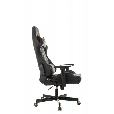 Кресло игровое Knight ARMOR черный ромбик эко.кожа с подголов. крестовина металл