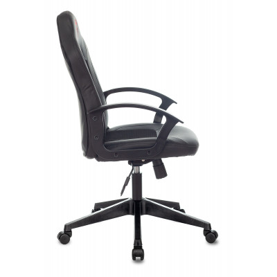 Кресло игровое Zombie 11 черный текстиль/эко.кожа крестовина пластик