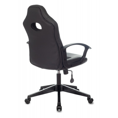 Кресло игровое Zombie 11 черный текстиль/эко.кожа крестовина пластик