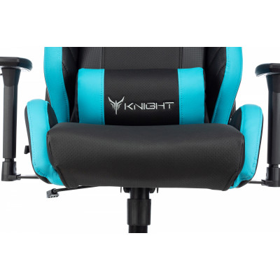 Кресло игровое Knight Thunder 5X черный/голубой