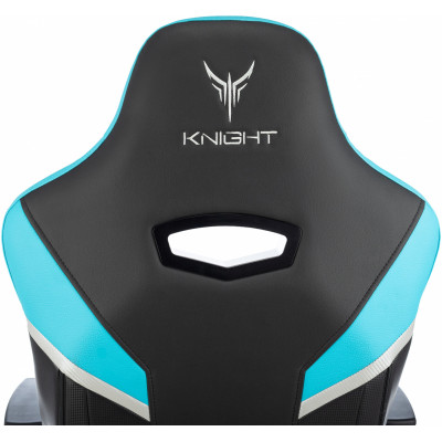 Кресло игровое Knight Thunder 5X черный/голубой