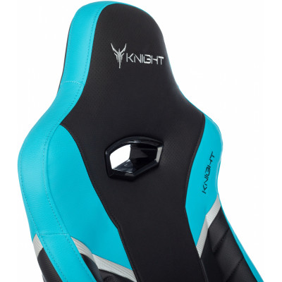 Кресло игровое Knight Thunder 5X черный/голубой