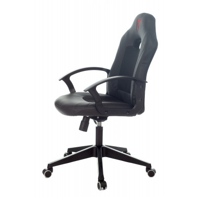 Кресло игровое Zombie 11 черный текстиль/эко.кожа крестовина пластик