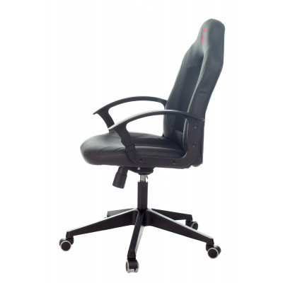 Кресло игровое Zombie 11 черный текстиль/эко.кожа крестовина пластик