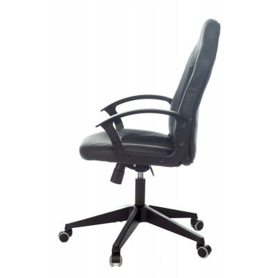 Кресло игровое Zombie 11 черный текстиль/эко.кожа крестовина пластик