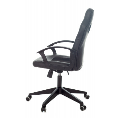 Кресло игровое Zombie 11 черный текстиль/эко.кожа крестовина пластик