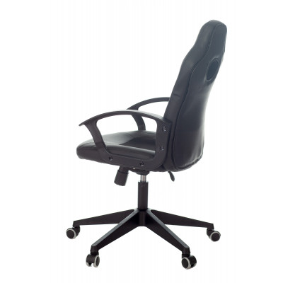 Кресло игровое Zombie 11 черный текстиль/эко.кожа крестовина пластик