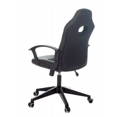 Кресло игровое Zombie 11 черный текстиль/эко.кожа крестовина пластик