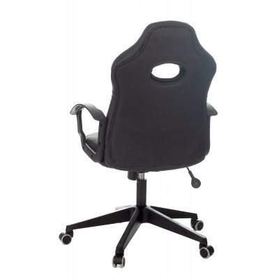 Кресло игровое Zombie 11 черный текстиль/эко.кожа крестовина пластик