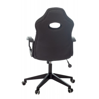 Кресло игровое Zombie 11 черный текстиль/эко.кожа крестовина пластик