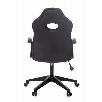 Кресло игровое Zombie 11 черный текстиль/эко.кожа крестовина пластик