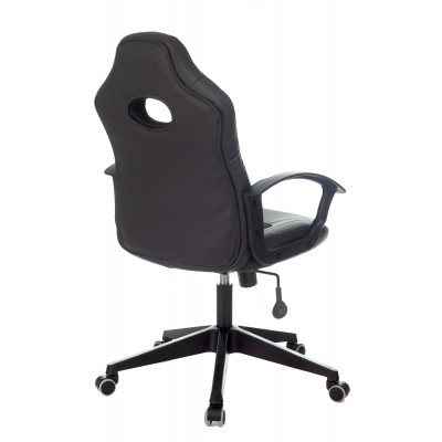 Кресло игровое Zombie 11 черный текстиль/эко.кожа крестовина пластик