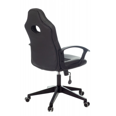 Кресло игровое Zombie 11 черный текстиль/эко.кожа крестовина пластик