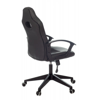 Кресло игровое Zombie 11 черный текстиль/эко.кожа крестовина пластик