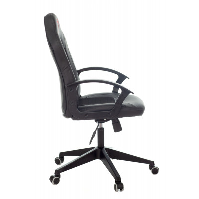 Кресло игровое Zombie 11 черный текстиль/эко.кожа крестовина пластик