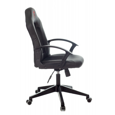 Кресло игровое Zombie 11 черный текстиль/эко.кожа крестовина пластик